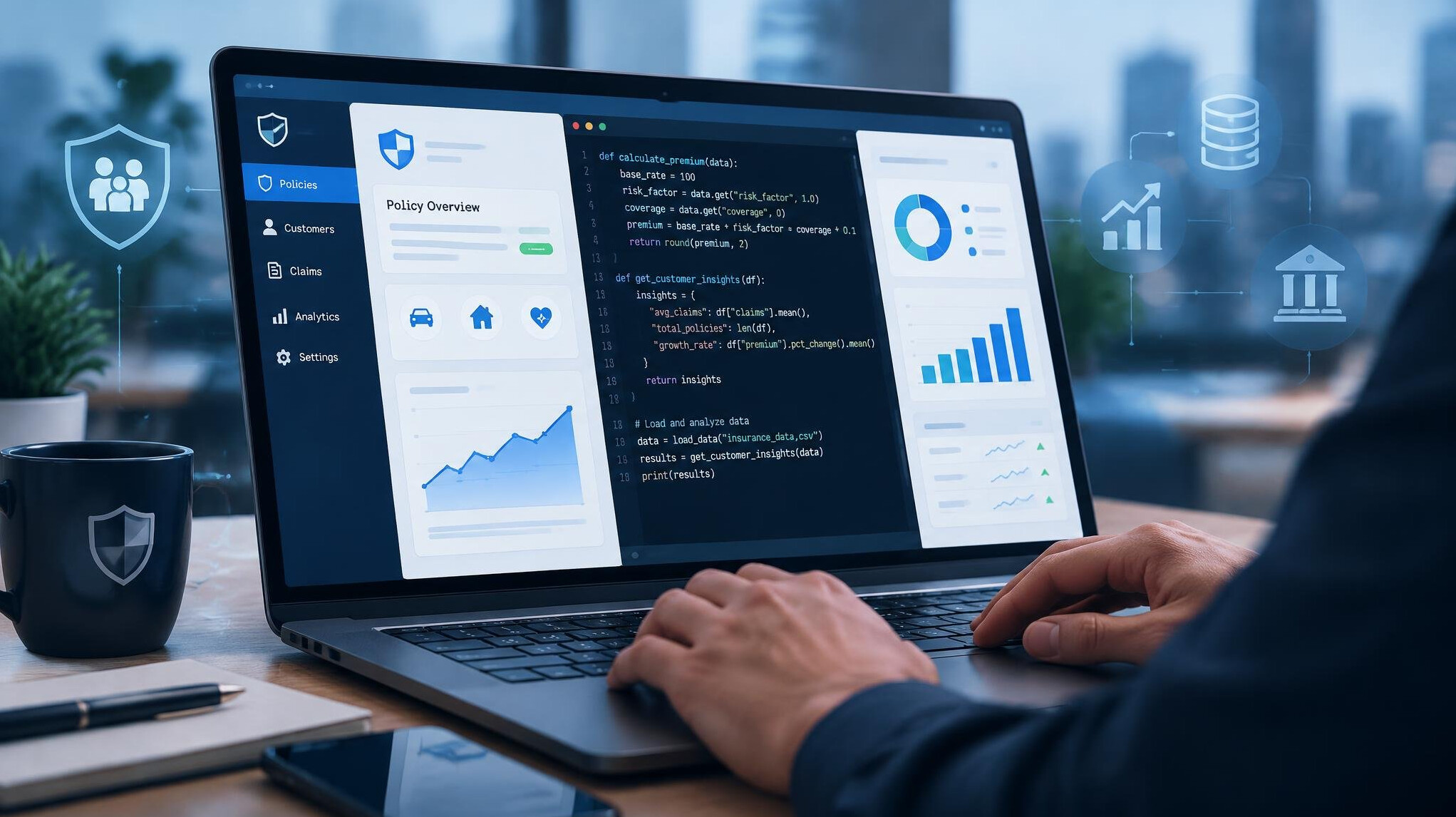 insurance software interface